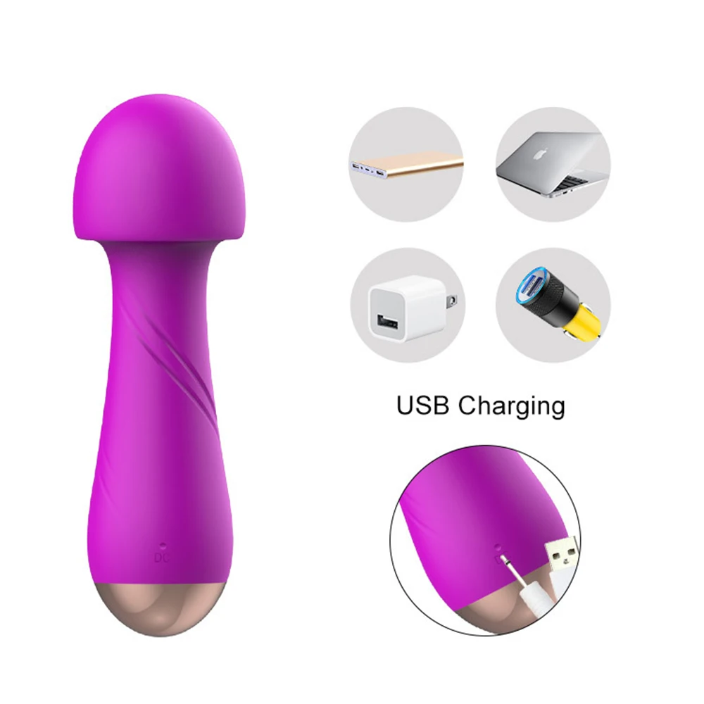 

Cordless Wand Massager Personal Therapeutic Vibrador 12 Speeds USB Rechargeable Massage Sticks for Muscle Aches Massage Tools