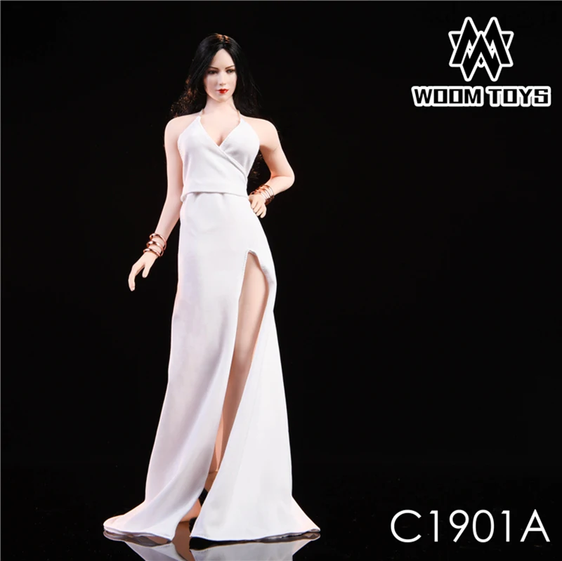 WOOM TOYS C1901 1/6 масштаб ada Wong платье набор Модельное платье Красный ковер вечернее платье подходит для женщин тело женщина голова Лепка