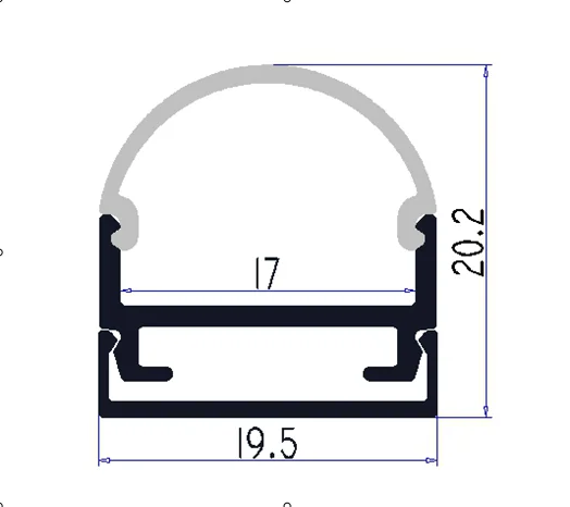 Бесплатная доставка 60 м (30 шт.)/Лот 2 за штуку тонкие алюминиевые профили для