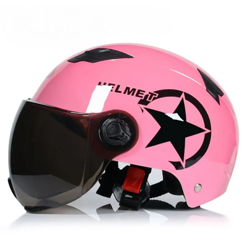 

PLFashion Motorcycle Helmet Retro Bike Helmet Summer ABS Safety Cap Motorbike Helmet Casco De Moto Star Crash Helmet Casco Moto