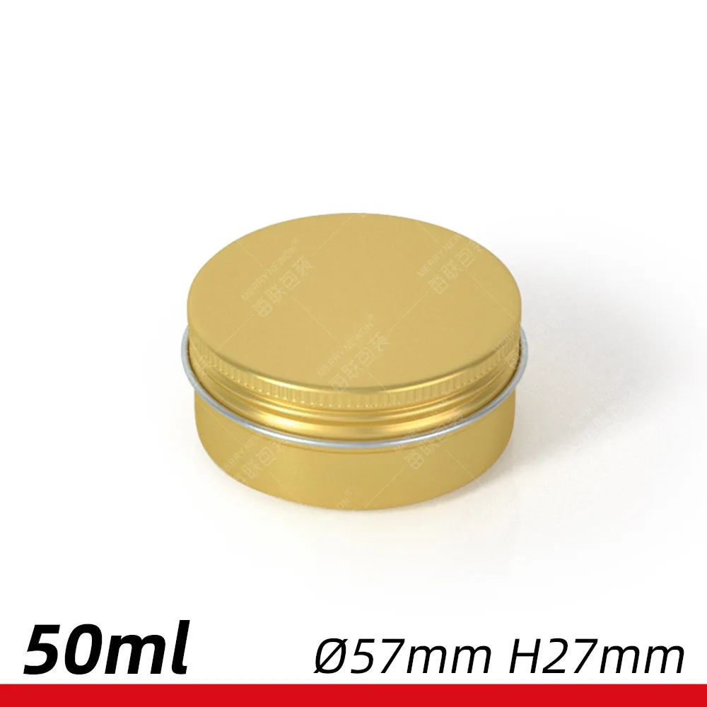 30 шт. 50 мл алюминиевая банка цветная маленькая коробка воск для волос свеча мыло