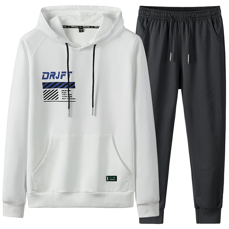 

Men Jogger Tracksuit Set Hoodie+Sweatpants 2 Piece Casual Sweatshirt Set Male Pullover Hoodies Set Sportwear Men Clothes Set