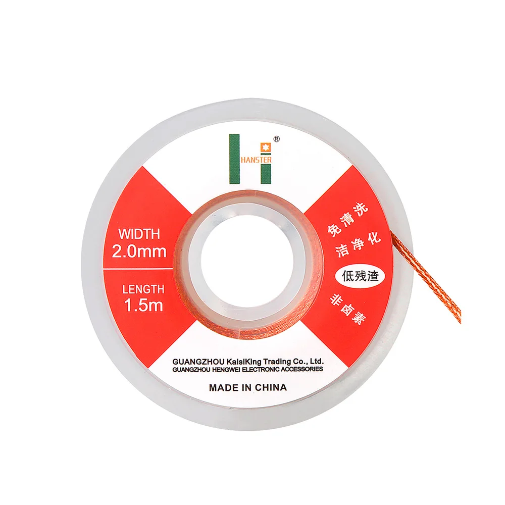 Бесплатная доставка фитиль для припоя ширина 2 0 мм оплетка удаления проволоки BGA