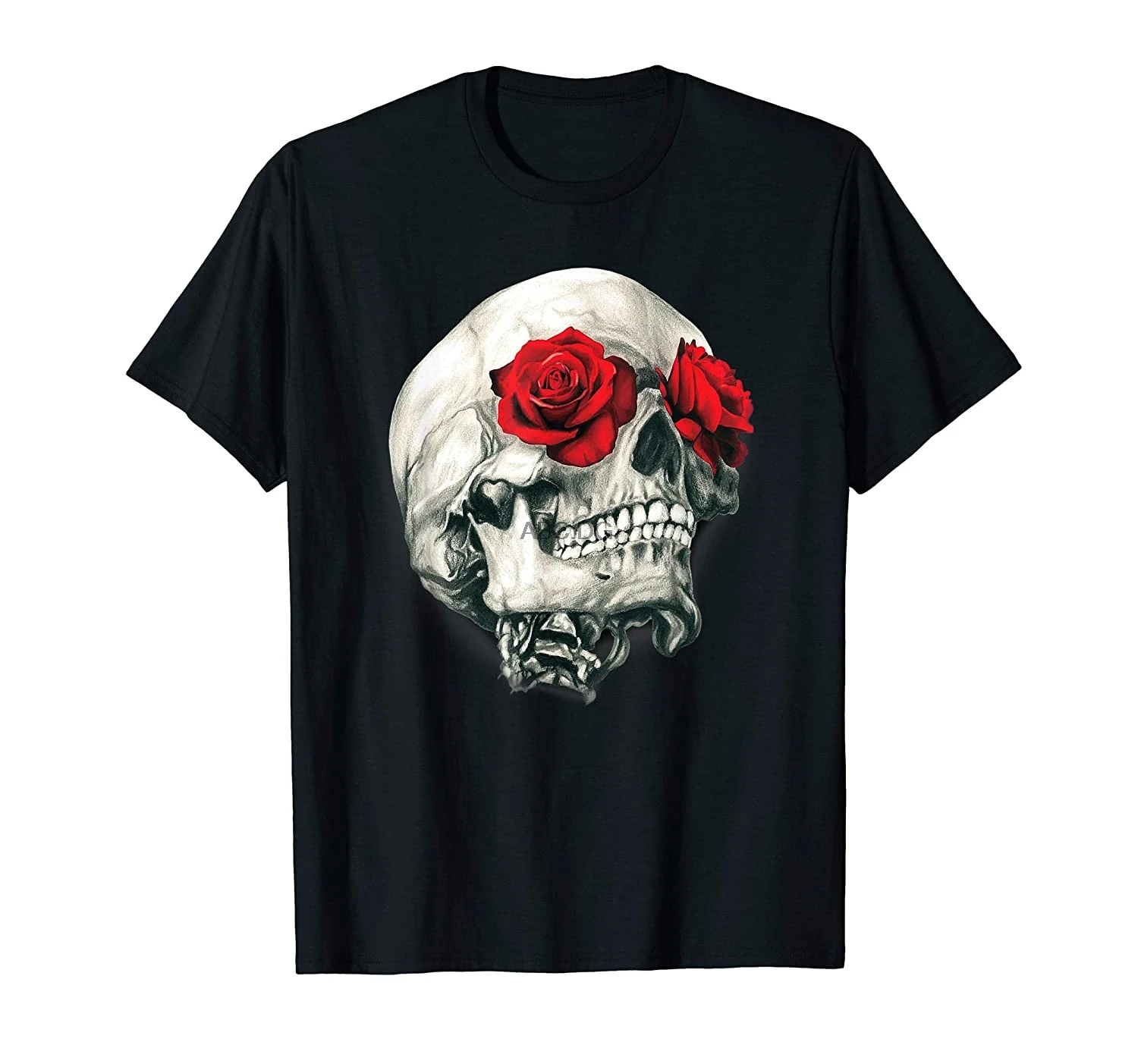 

Skull Roses Shirt Cool Skulls Flowers Rockers Gift