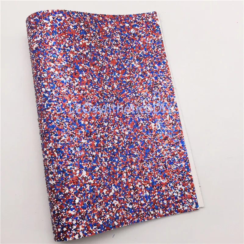 LEOsyntheticoDIY красная синяя и белая объемная блестящая виниловая ткань фетровая