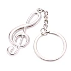 Новое поступление, новинка, брелок для ключей с музыкальной нотой из сплава, креативные подарки, брелок, крутой роскошный автомобильный брелок для ключей, мужские и женские ювелирные изделия, подвеска для сумки