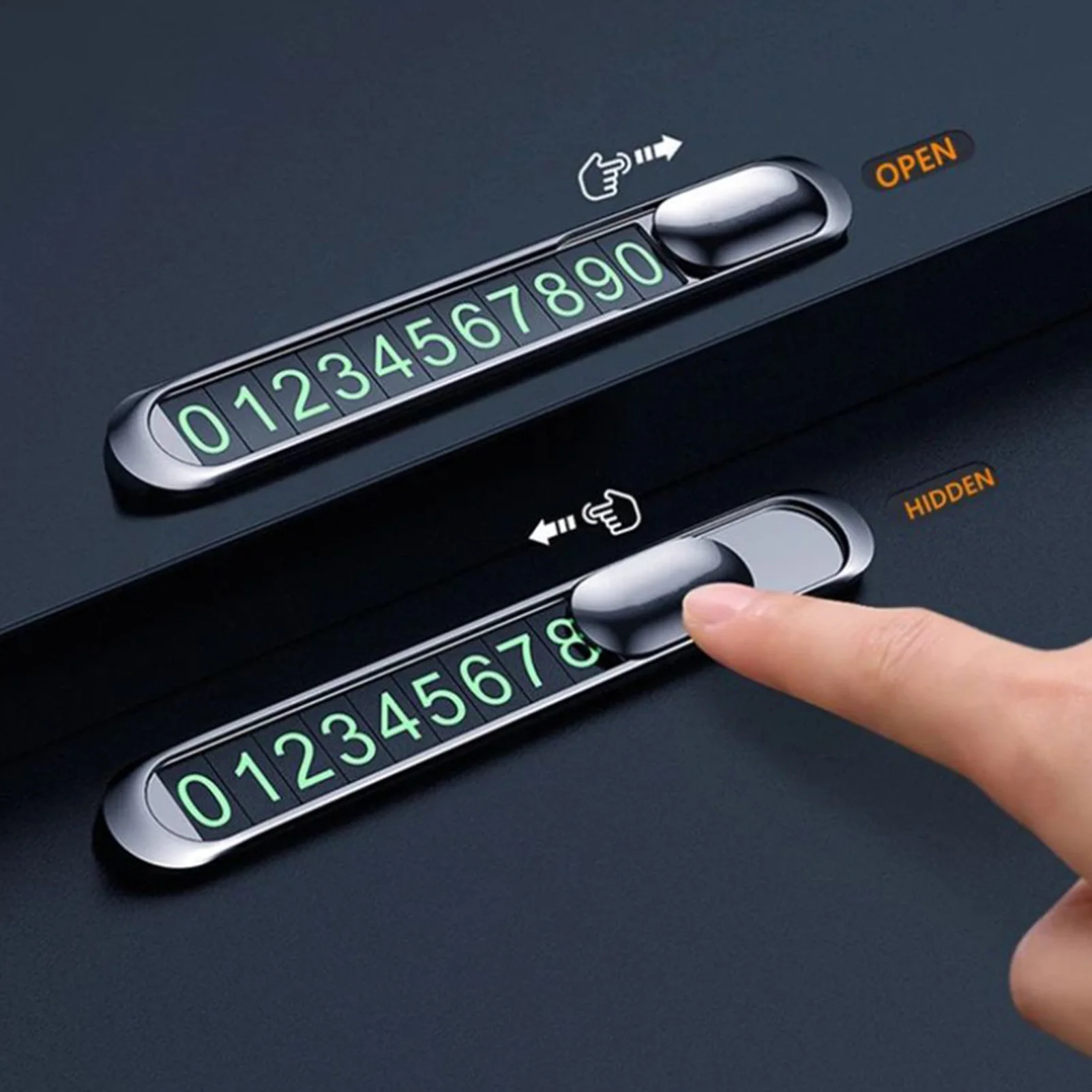 

Car Temporary Parking Card Phone Number Card Plate Telephone Magnet Car Flip Park Stop Numbers Plate Car Accessories