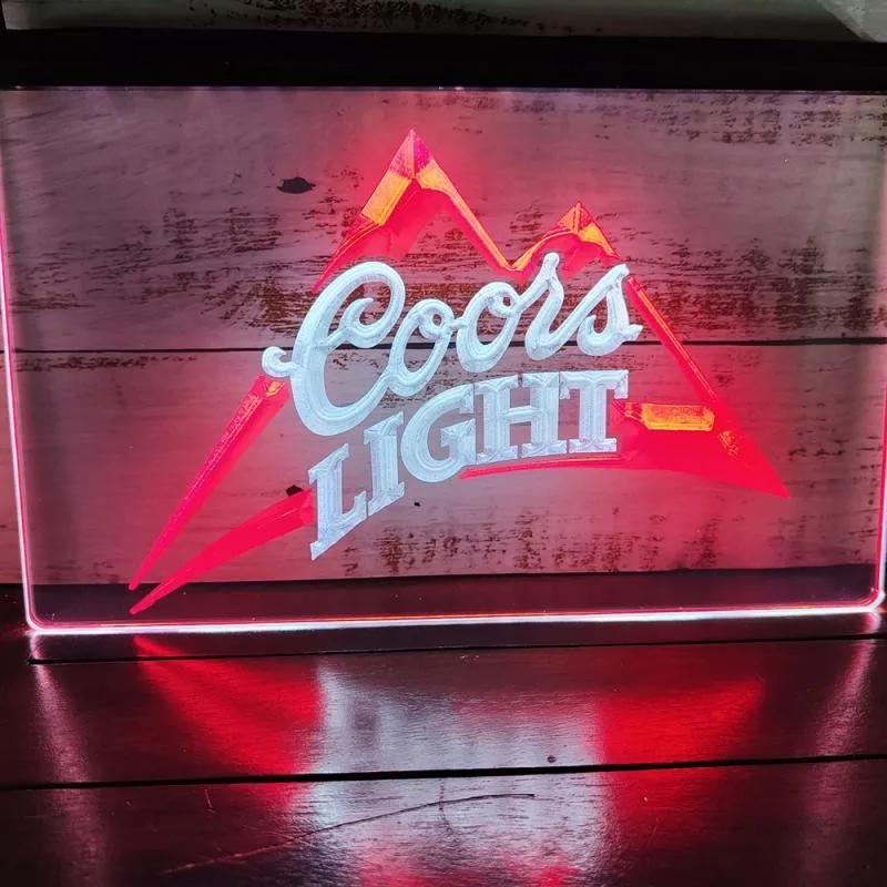 

SS062 Coors Light Beer Bar Pub Dual Color LED Neon Sign