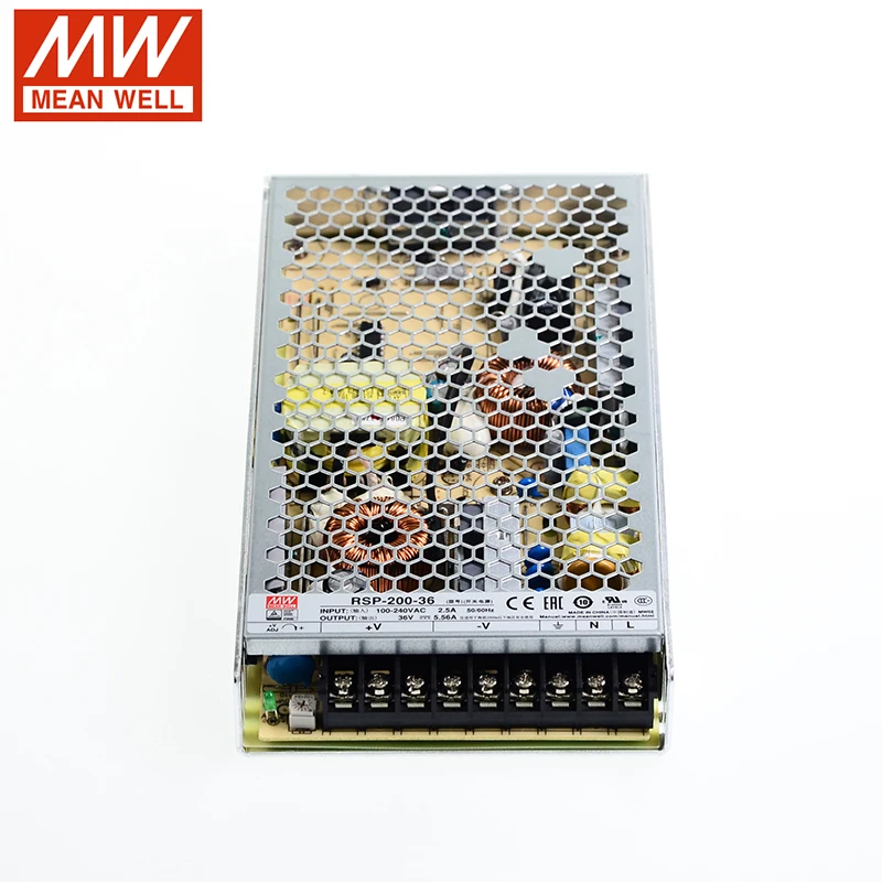 Импульсный источник питания MEAN WELL RSP-200-36 110 В/220 В переменного тока в 36 постоянного