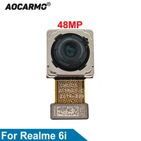 aocarmo for realme 6i front facing camera back rear primary ultra wide angle lens module flex cable repair parts