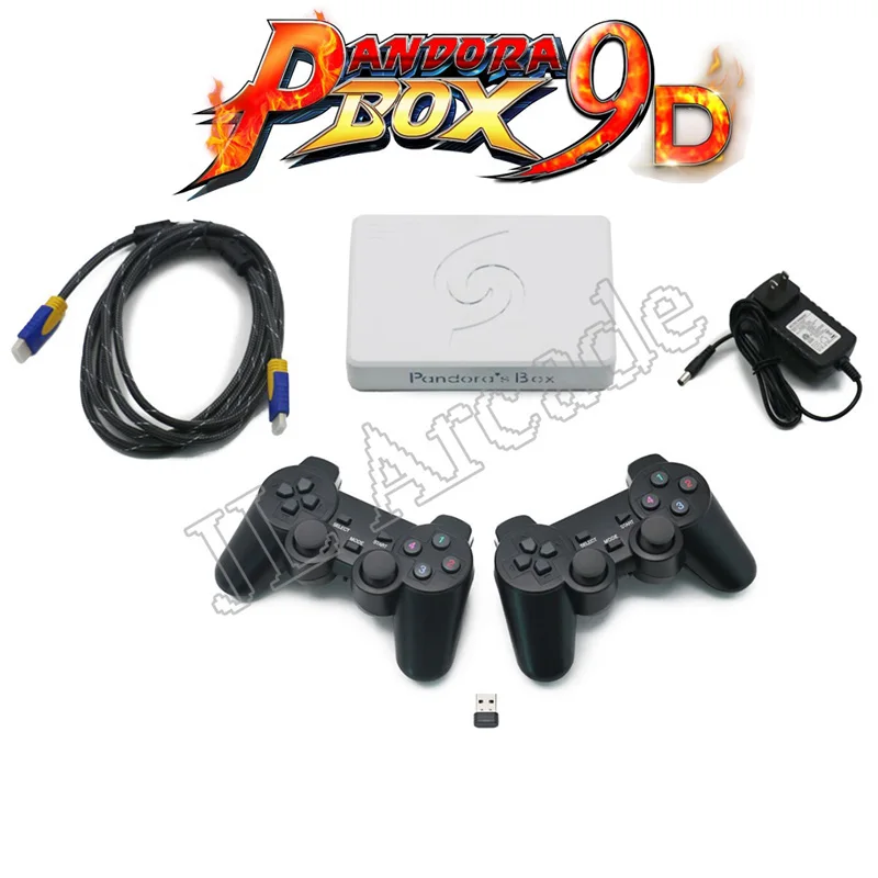 

arcade game Pandora Box 9D 2500 in 1 Motherboard 2 Wired Gamepad players and wireless Gamepad set Usb connect joypad Tekke 3