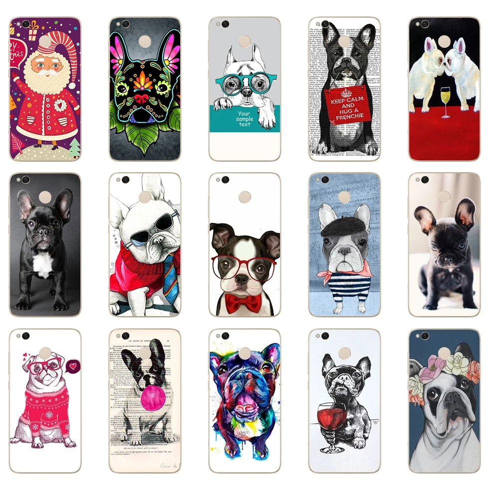 Мягкий силиконовый чехол 26DD с изображением французского бульдога для Xiaomi Redmi 4a 5