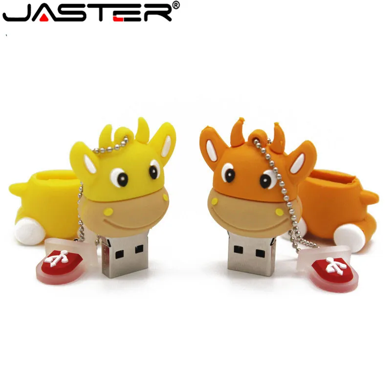 Внешний флэш-накопитель JASTER компактный USB 2 0 накопитель из коровьей кожи 4 ГБ 8 16 32
