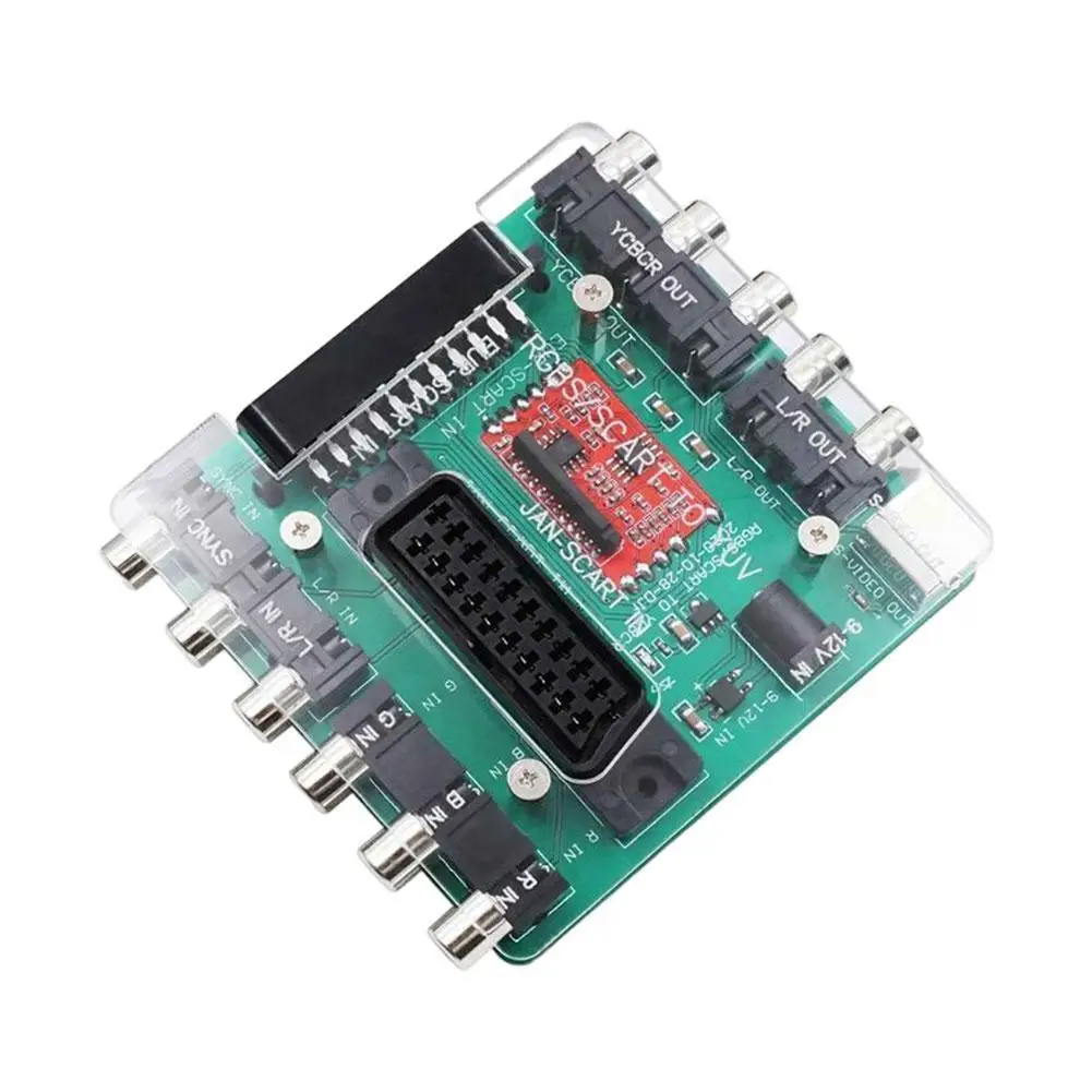 Переходник SCART RGBS на YUV YCBCR для консоли DC Dreamcast Mega Drive ретро игры адаптер 12 В
