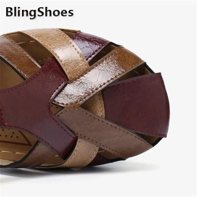 

Summer shoes Women Sandals Non-slip Wedges Slippers Women Plus Size Round Head Sandals Gladiator platform beach female Shoes