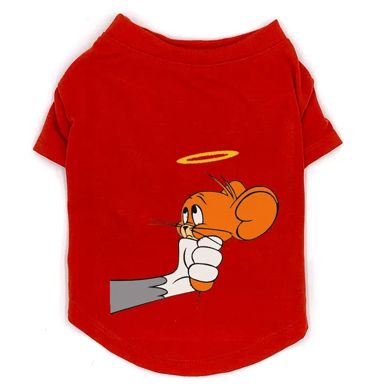 Зимняя футболка для домашних животных из чистого хлопка теплый померанский шпиц