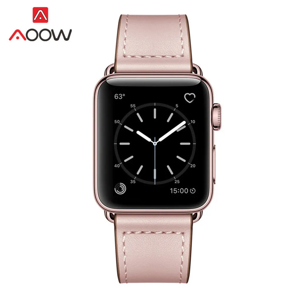 Ремешок из натуральной кожи для Apple Watch 4, 40 мм, 44 мм, 38 мм, 42 мм, высокое качество, для мужчин и женщин, ремешок для часов, браслет для iWatch 1, 2, 3