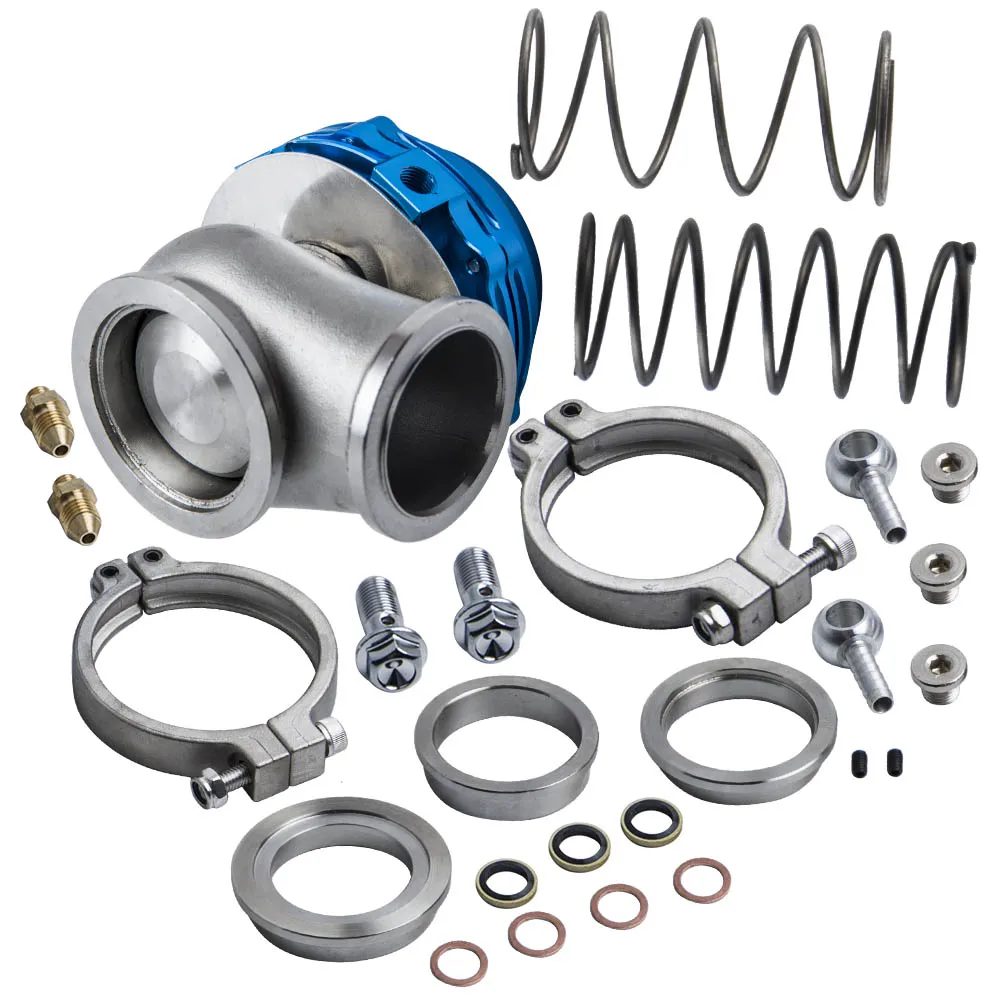 44 мм коллектор турбокомпрессора Boost синий v-ленточный хомут клапан сброса