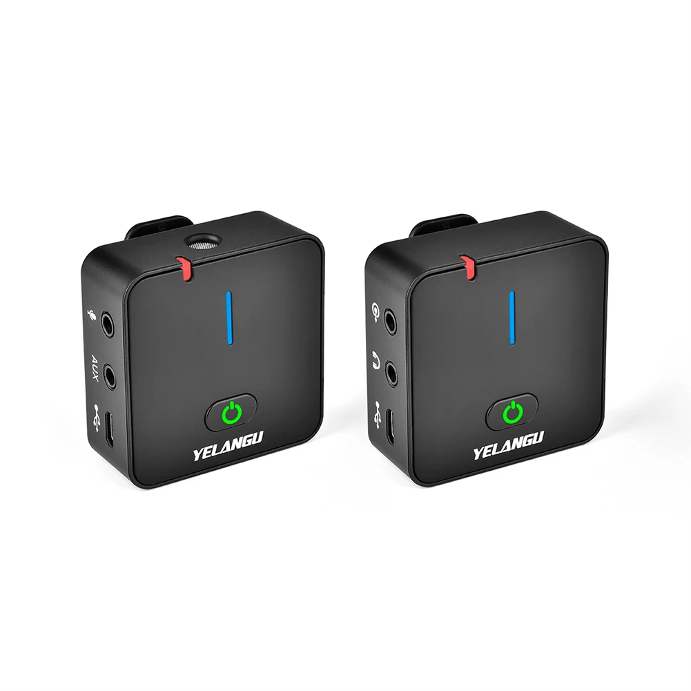 

Portable Clip-on Lavalier Microphone Interview Recording Wireless Mic System for Phone PC DSLR Vlog