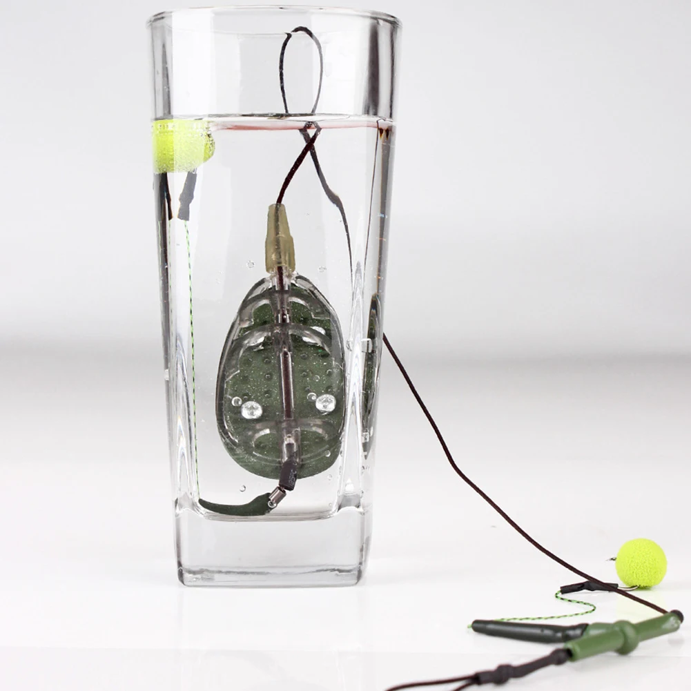 

Outdoor Fishhook Method Bait Holder 30-70g Lead Feeder Hook Carp Fishing Bait Cage Line Group Artificial Lure Tackle Accessories