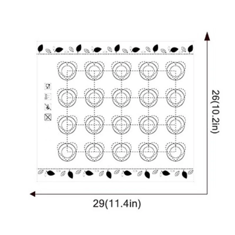 

Silicone Dough Mat Insulation Non-stick Bakeware Liner Pad Pastry Oven Pasta Tool Kid Table Placemat Home Kitchen Accessories