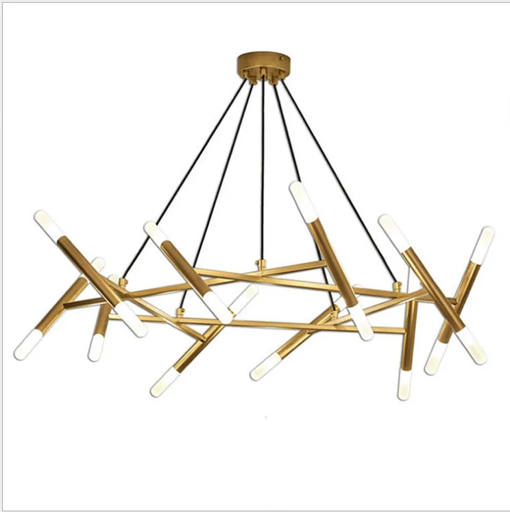 Хрустальный светильник в виде цветка лотоса современный квадратный