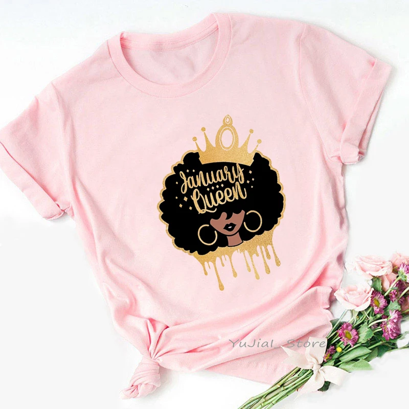 Футболка женская с графическим принтом Королева черная рубашка рыба Водолей