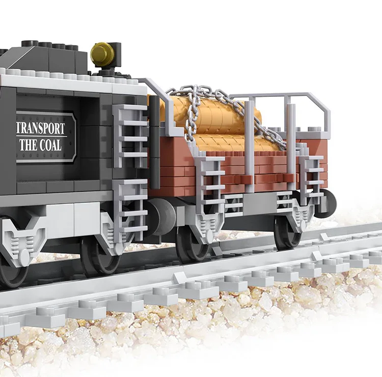 

Train series 25705 puzzle science and education toys plastic small particles building blocks 8 sections of track assembly toys