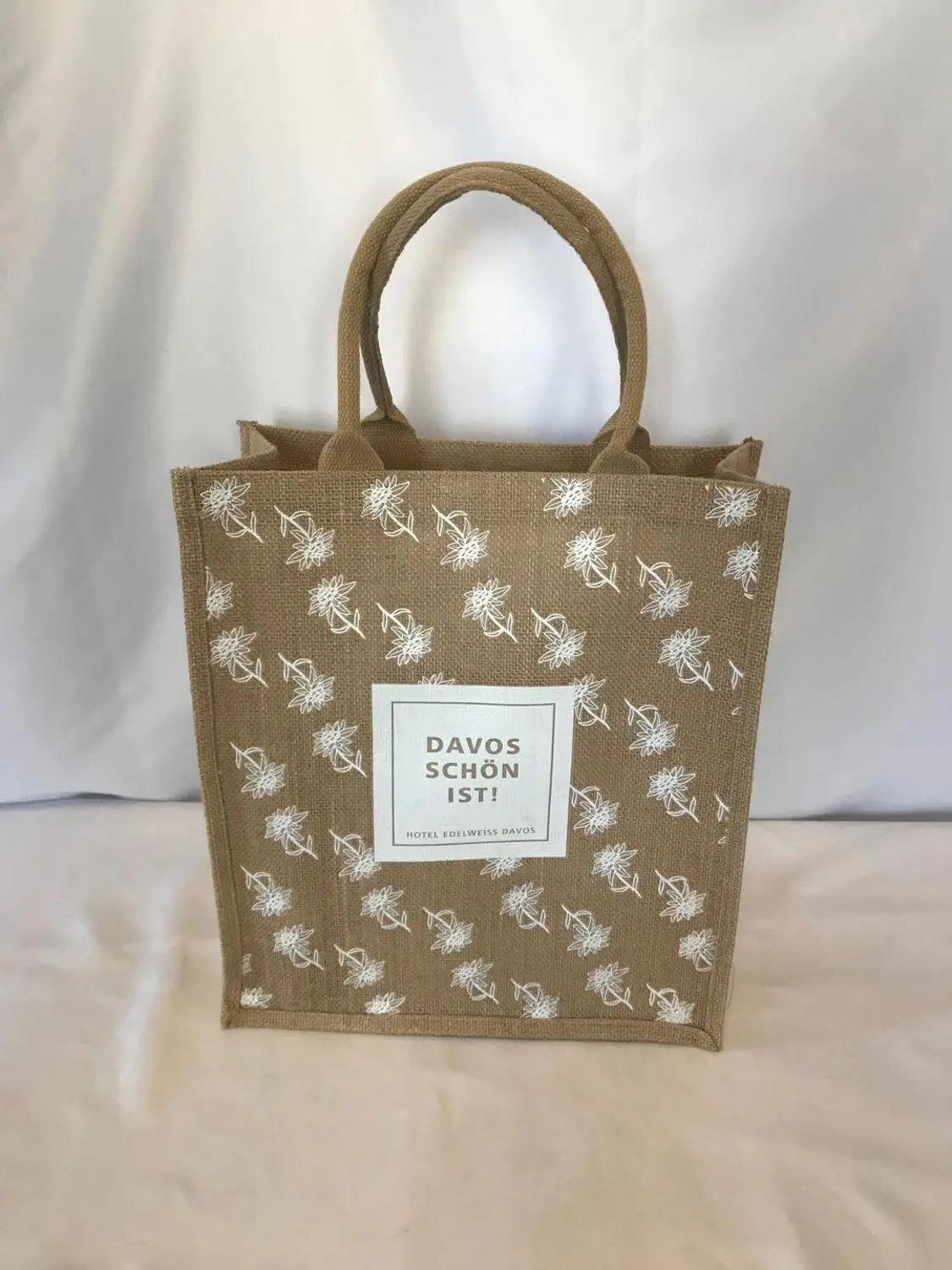 200 шт./лот винтажные персонализированные большие хлопковые сумочки из джута