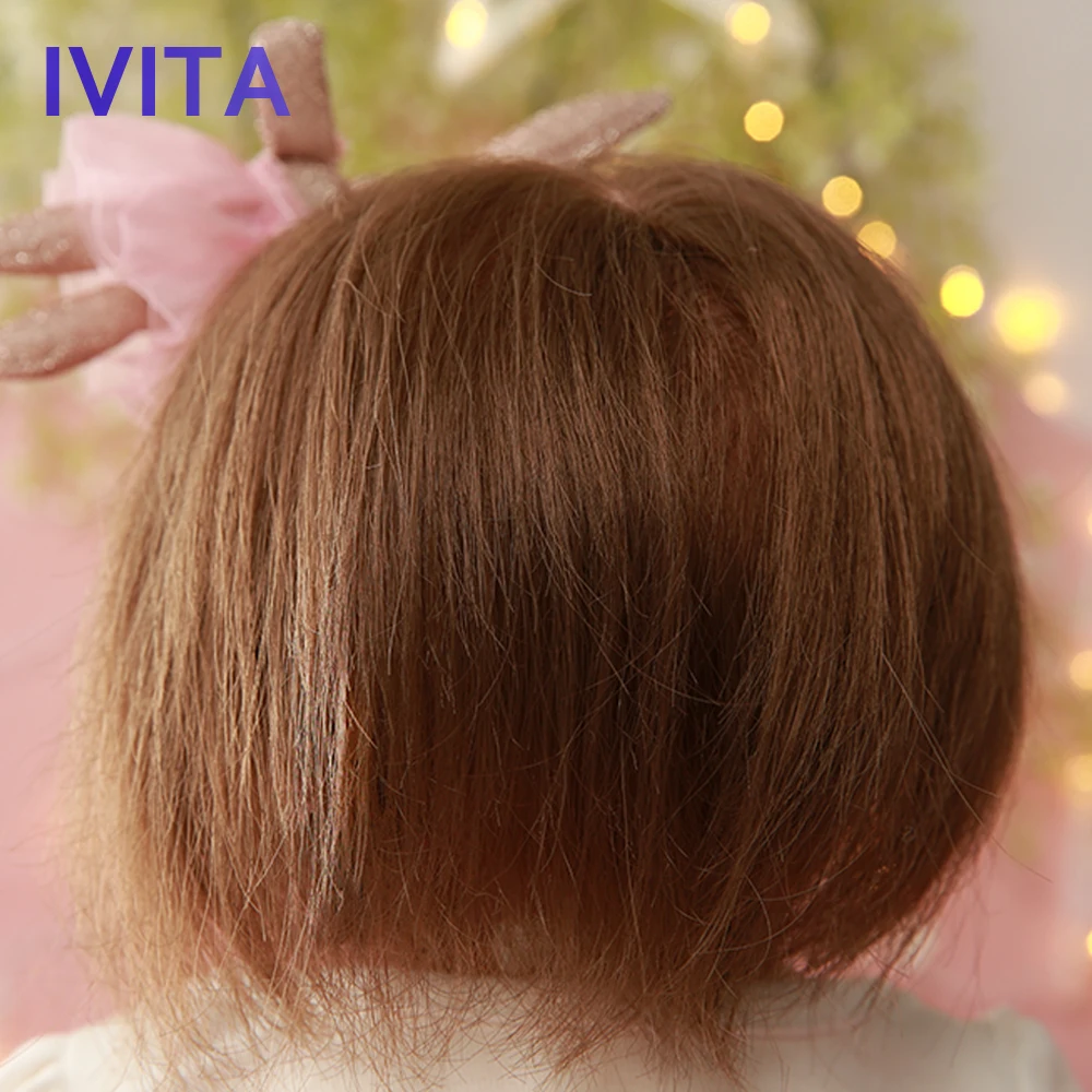 IVITA DS1806 49 см levensechte babypoppen кремния reborn baby Мягкая кукла девочка с нарисованными ногтями посаженные волосы игрушки для детей