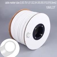 10mroll 1 5mm2 pvc 3mm id white handwriting ferrule printing machine number plum tube wire sleeve blank cable marker
