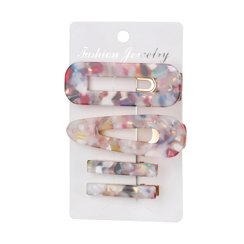 Заколка для волос женская с леопардовым принтом элегантный зажим