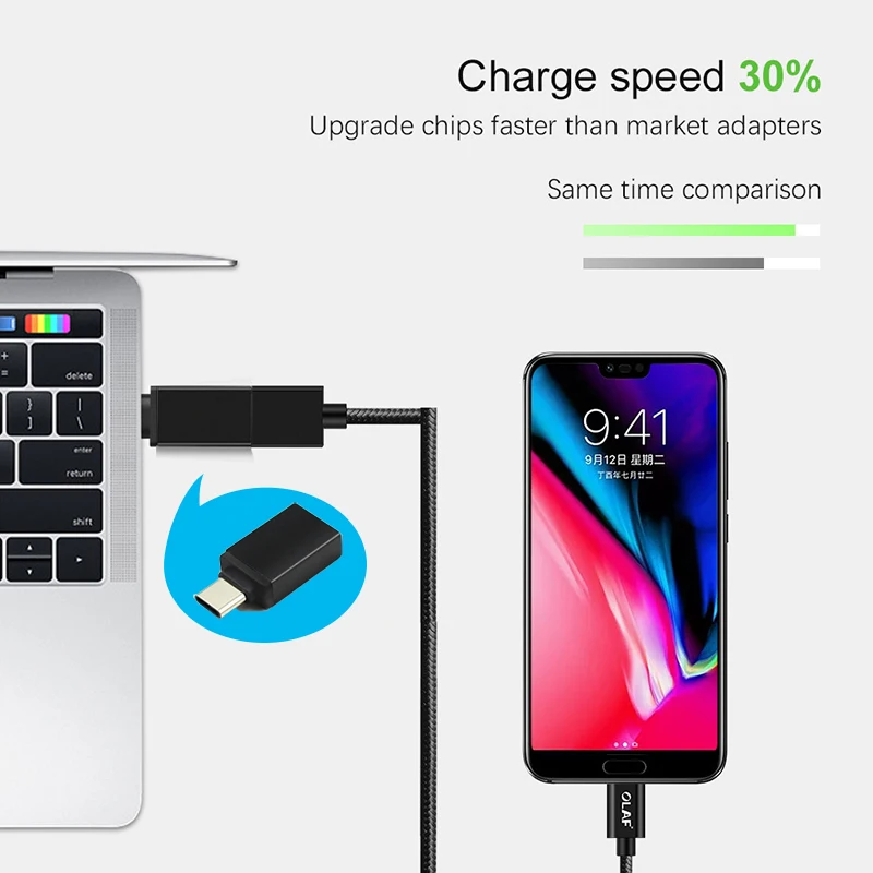 Кабель адаптер OTG с разъемами USB 3 0 и Type C 5 шт.|Переходники адаптеры| |