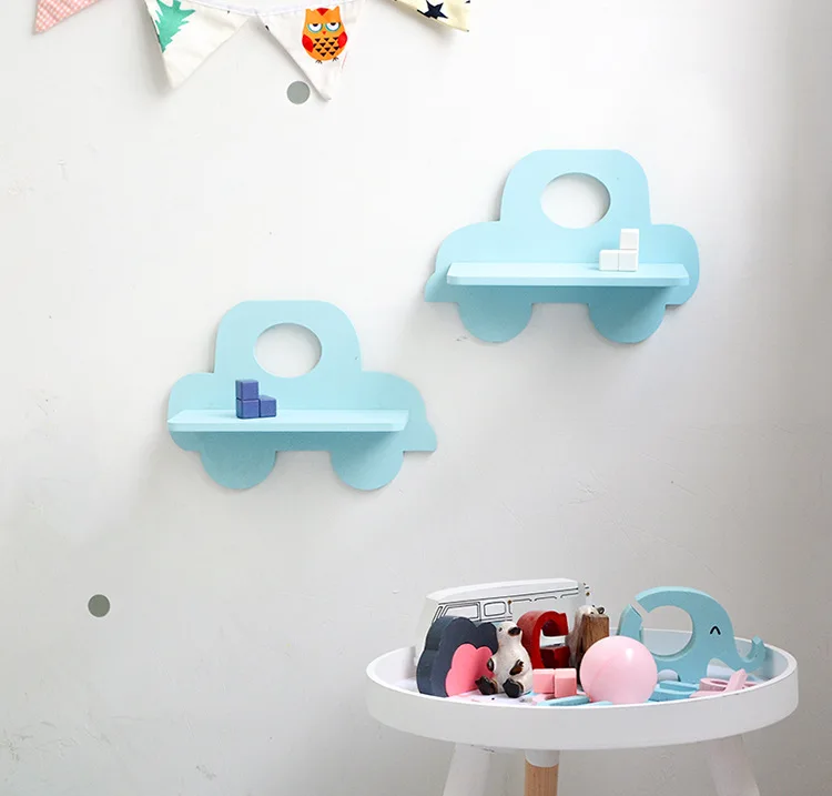 Украшение для детской комнаты деревянная полка деревянные крючки настенная