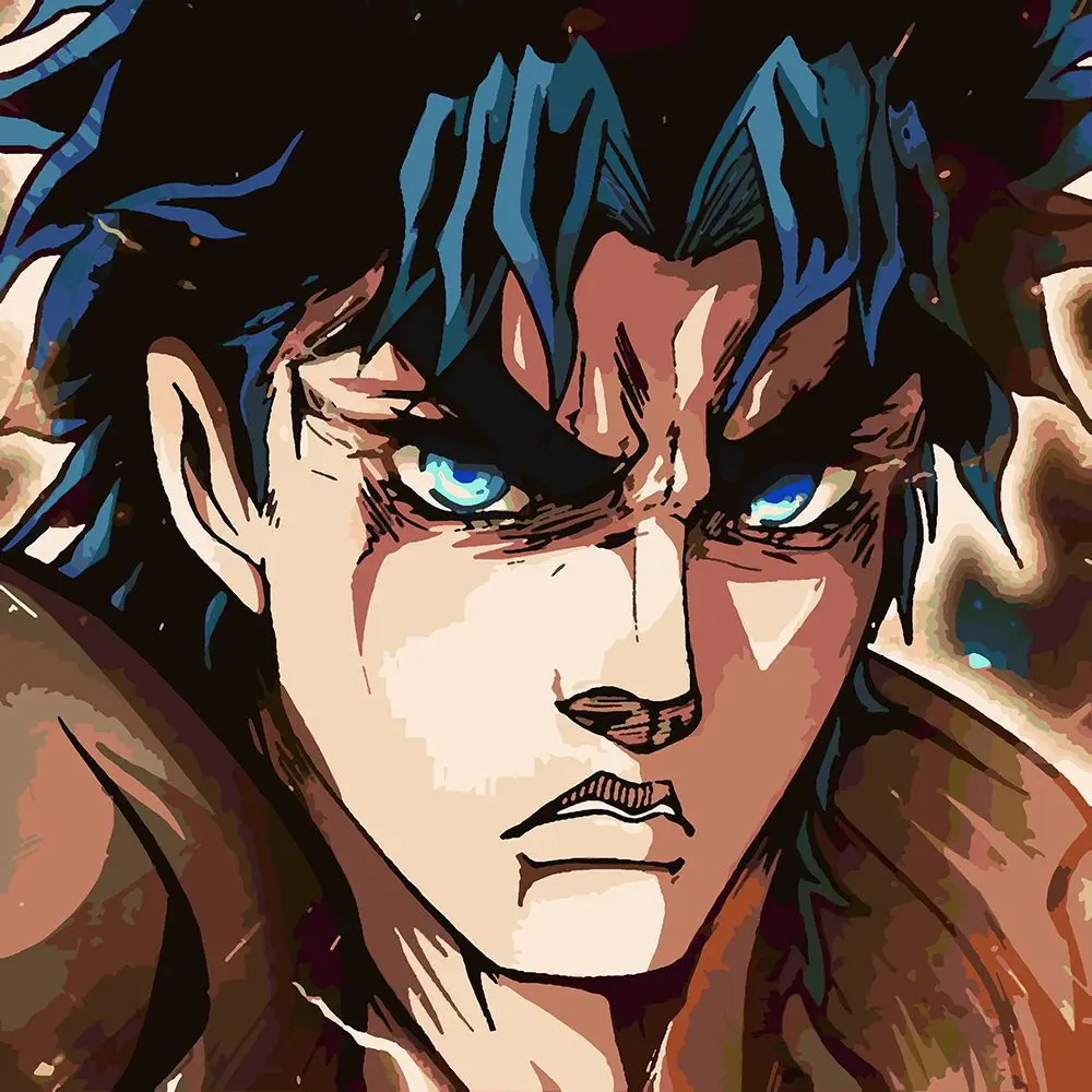 Картина по номерам Jojos Bizarre Adventure - Jonathan Joestar Невероятные приключения ДжоДжо