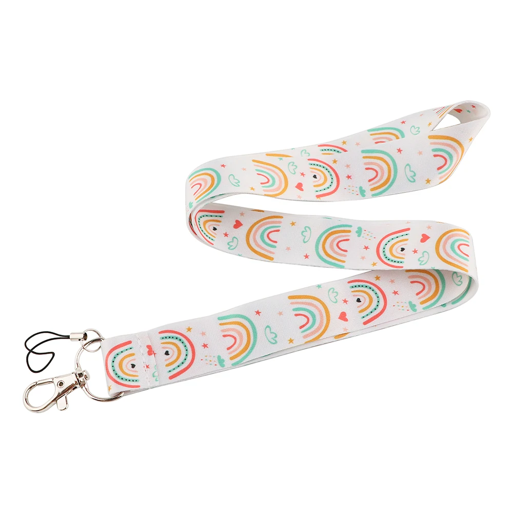 CB802 Радужный шнур мультфильм шейный ремешок для ключей карты мобильный телефон