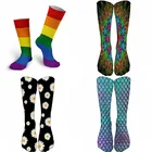 Креативные мужские цветные Мультяшные хлопковые счастливые носки, свадебный подарок, повседневные сумасшедшие Смешные Носки