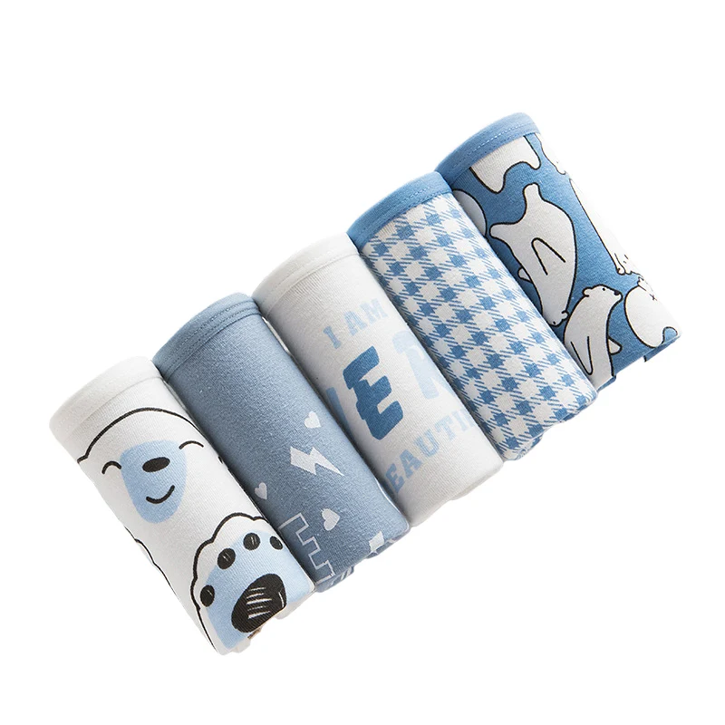 

5 шт./лот, женские трусики из хлопка Нижнее белье, нижнее белье, удобные, для девочек, детское нижнее белье с рисунком героя из мультфильмов Си...