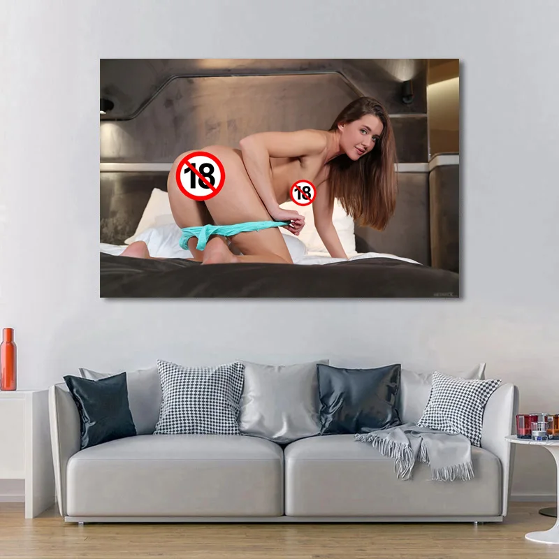 Настенные художественные плакаты красивое милое лицо флирт девушка горячая