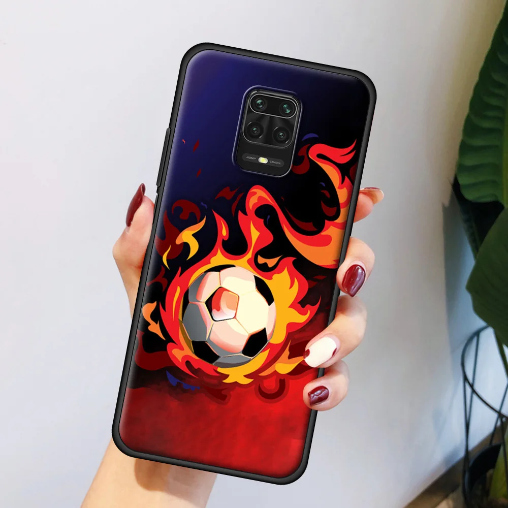 

Football Soccer Ball Luxury Soft Phone Accessories Cover for Redimi Note 9 9S 8 8T 7 Pro 9A 9C K40 Note 10 Plus MAX Case Shell