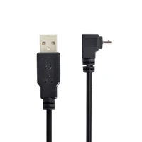 cablecc down angled 90 degree micro usb to usb data charge cable for i9500 9300 n7100