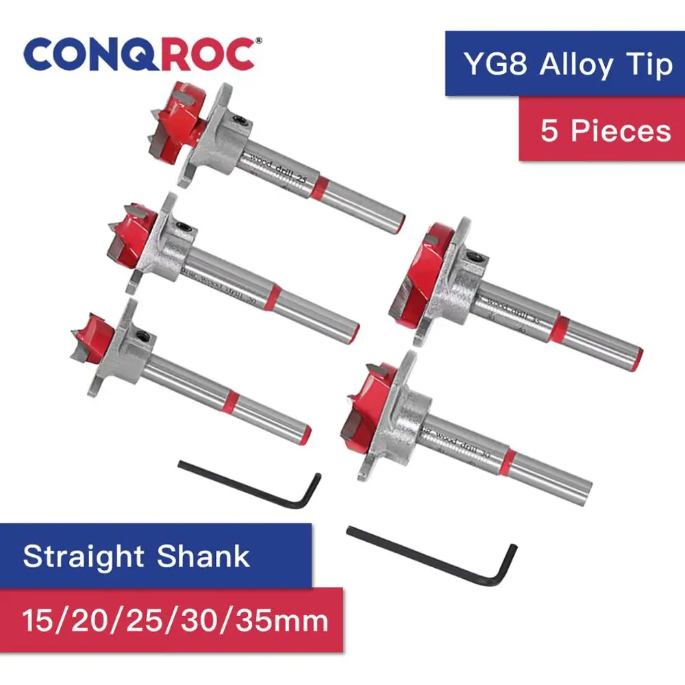 Набор сверл Forstner комплект из 5 предметов для резака отверстий петель дерева 15 мм 20
