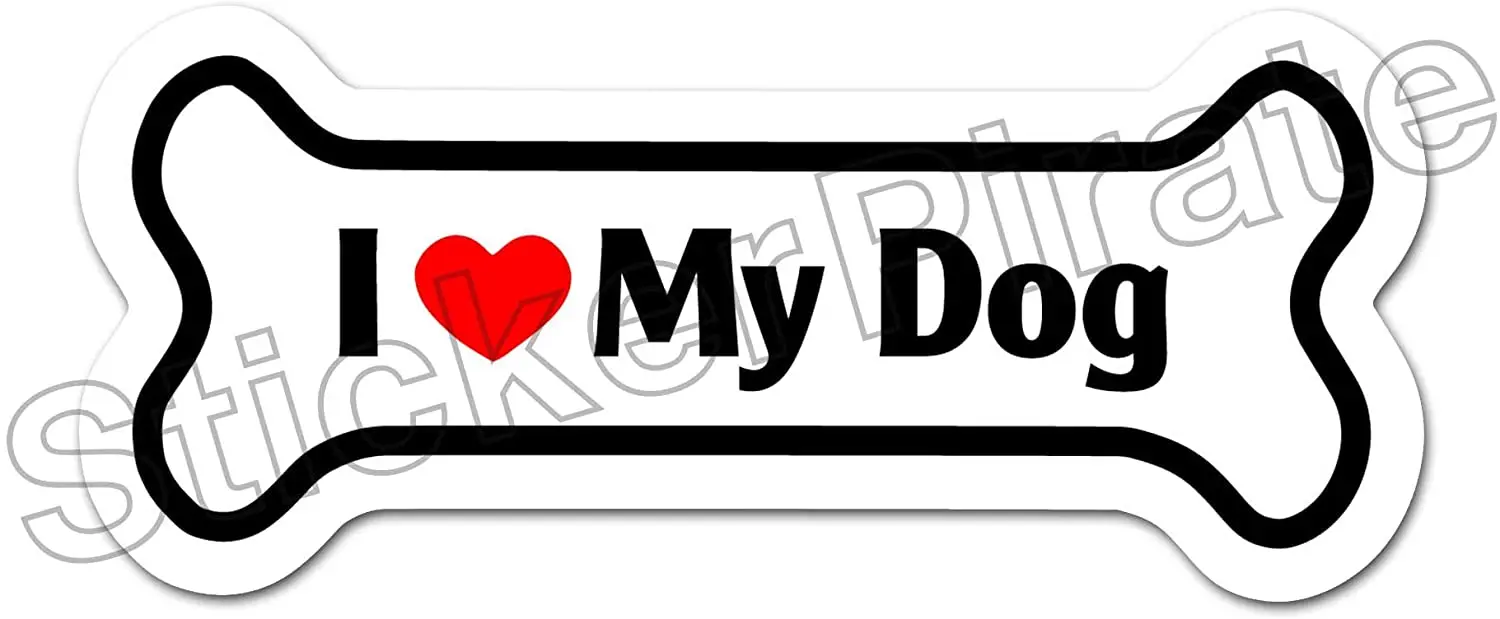

Собака костяной магнит I Love My Dog автомобиль грузовик шкафчик магнит