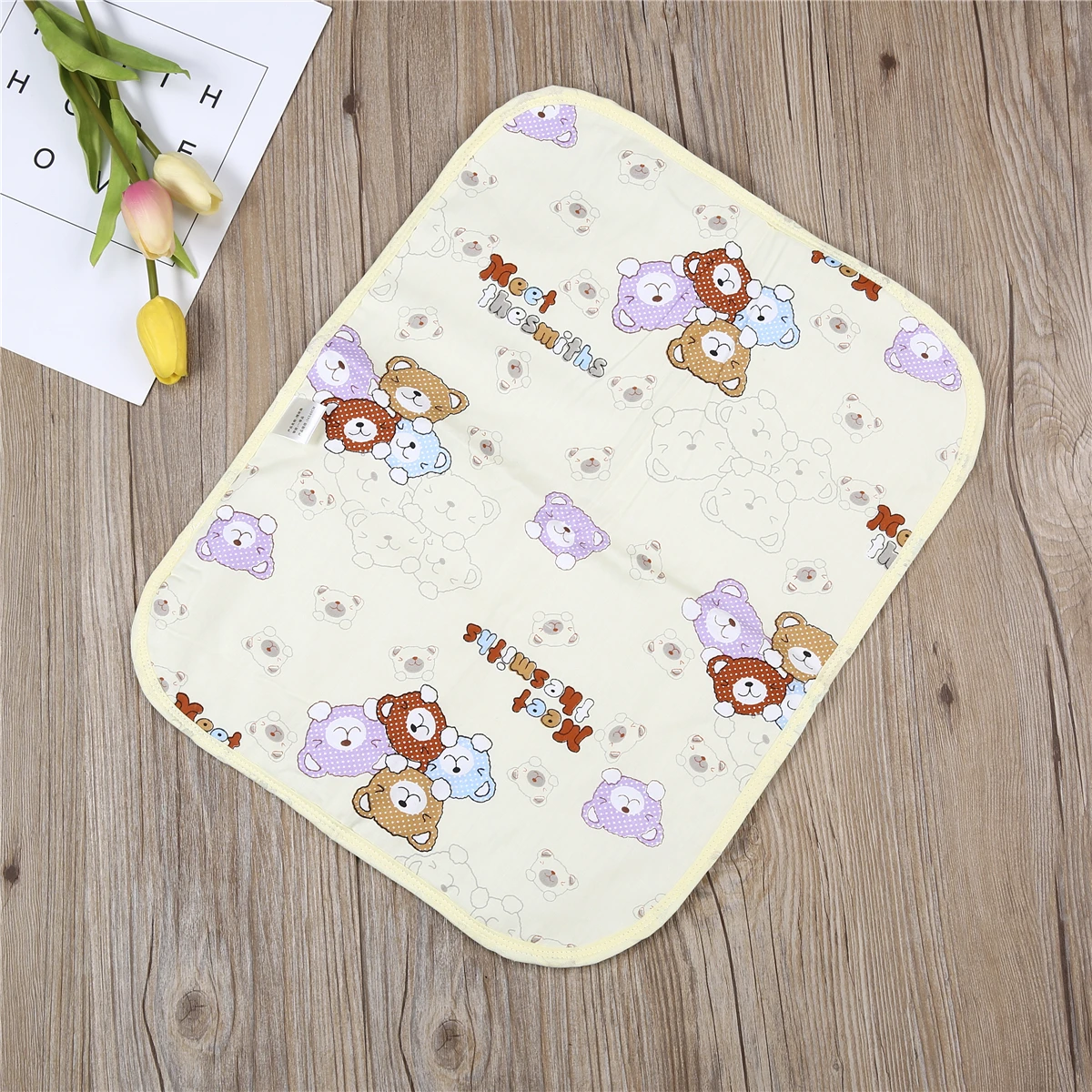 Детский розовый/желтый/синий мультяшный домашний водонепроницаемый коврик для