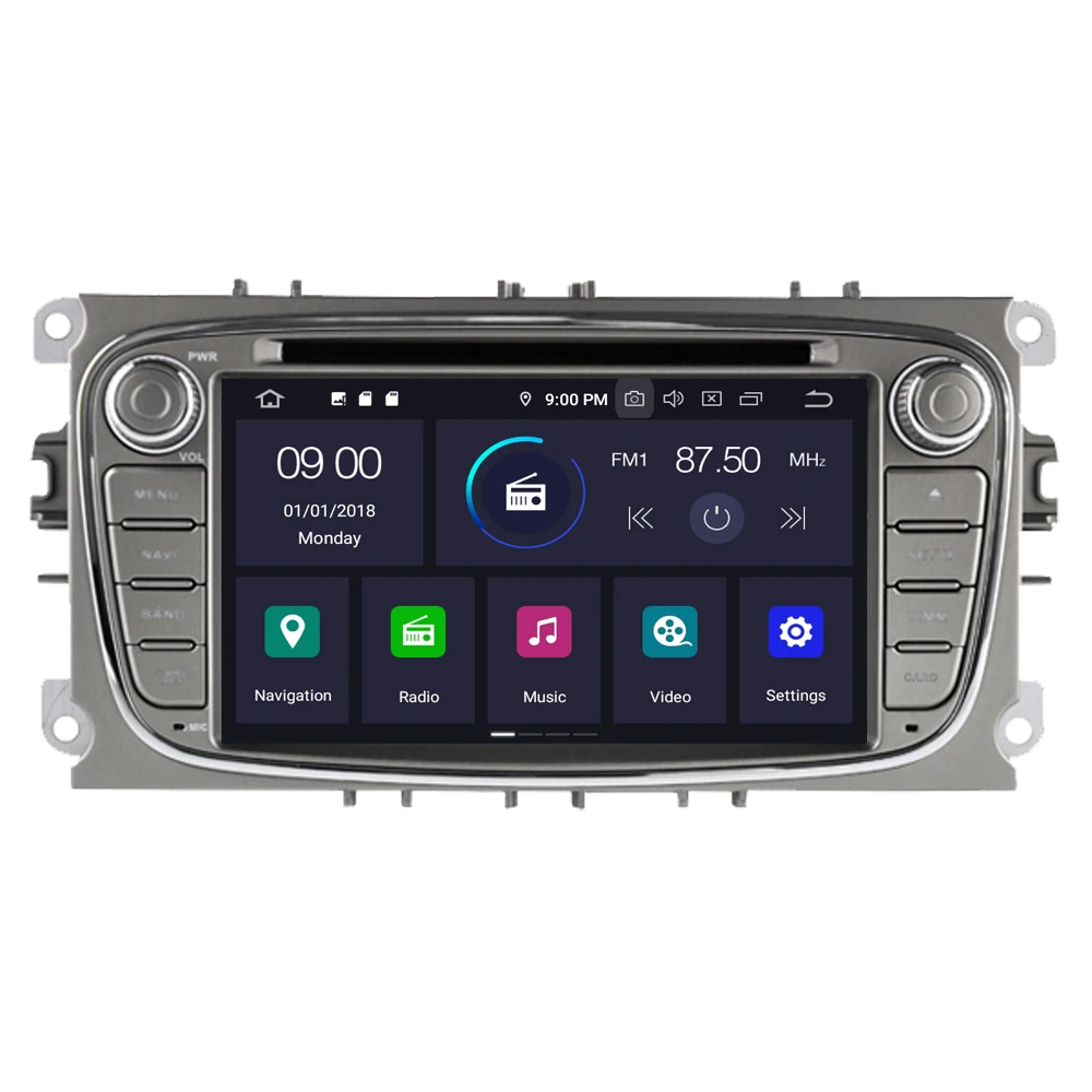 Автомагнитола для Ford Focus 2 мультимедийный плеер на Android 10 с GPS радио Bluetooth Mondeo Kuga S max