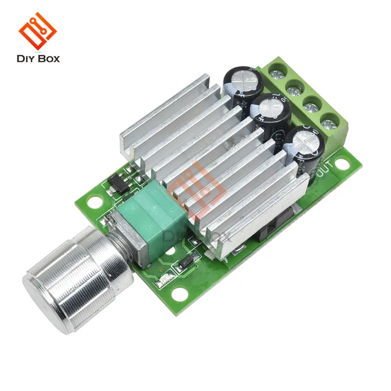 10A 12 V-30 V PWM контроллер скорости двигателя постоянного тока Регулируемый Скорость регулятор губернатор 12V 24V Вентилятор Мотор RC Скорость Управление теплоотвод