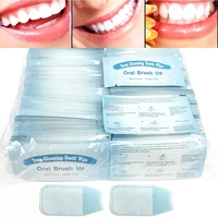 100pcs 200pcs tooth clean wipes whitening teeth wiping teeth cleaning with fingers oral care hygiene tools aid tooth brushing