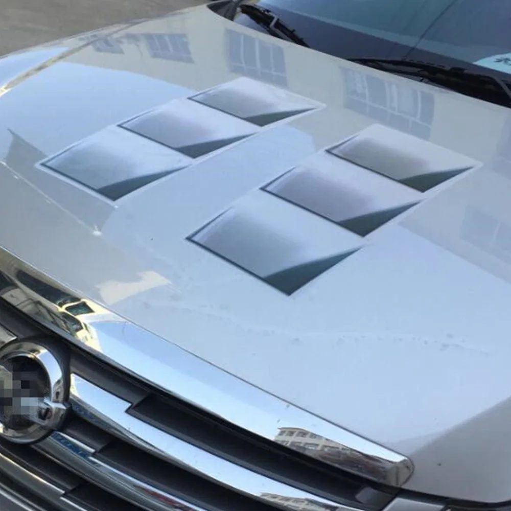 

Decoration Car Hood Fender Decals 48*20cm 3D PVC Simulation High Quality