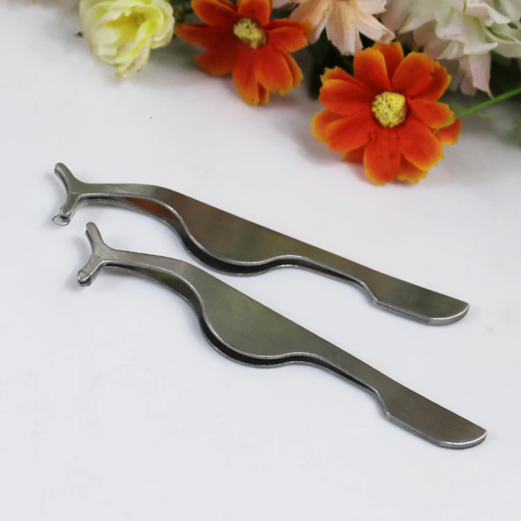 Коллекция красивых Пинцет для накладных ресниц из нержавеющей стали