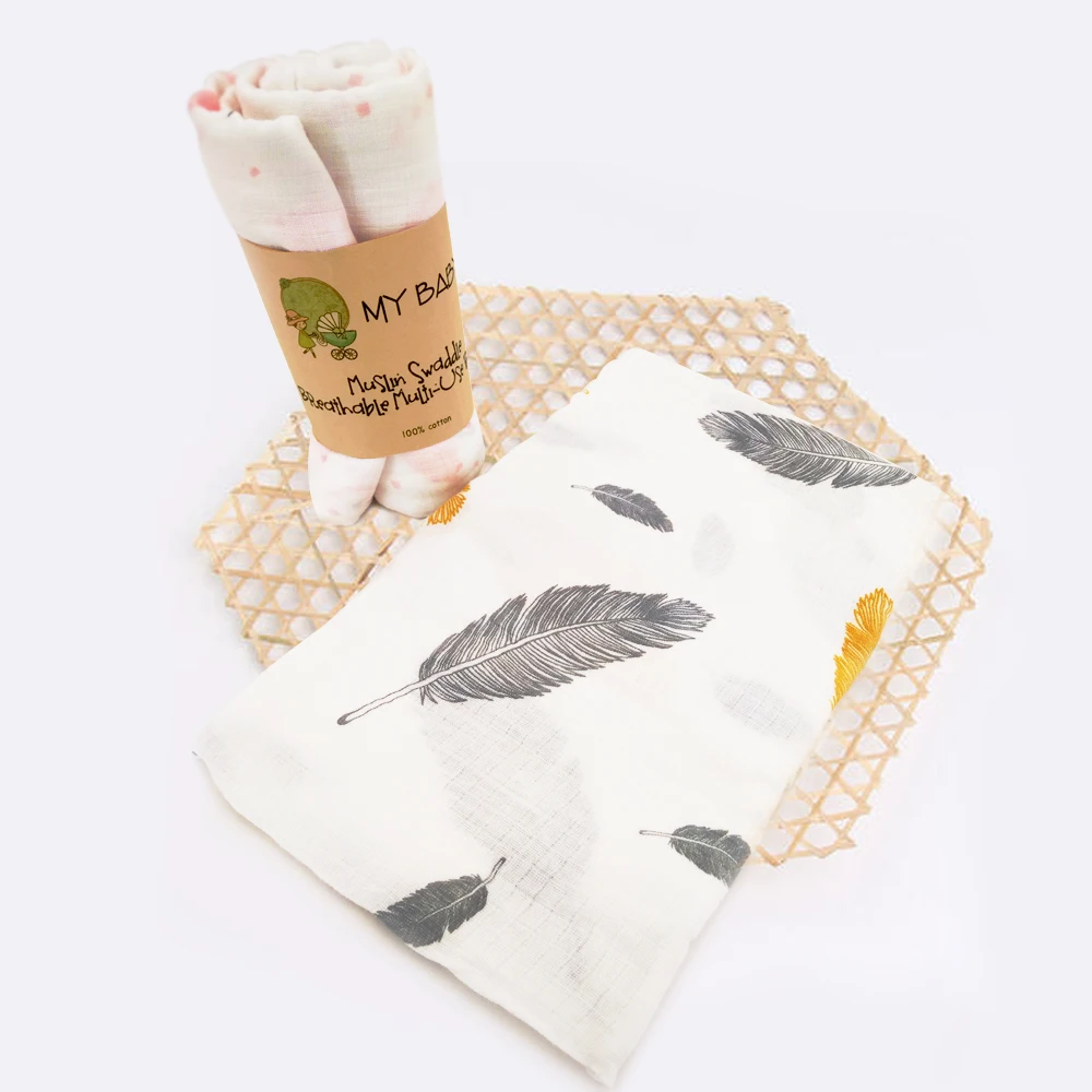 Муслин 100% хлопок детские пеленки мягкие одеяла для новорожденных ванны марля